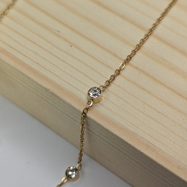 Golden Blossom Cascade Necklace - Image 4
