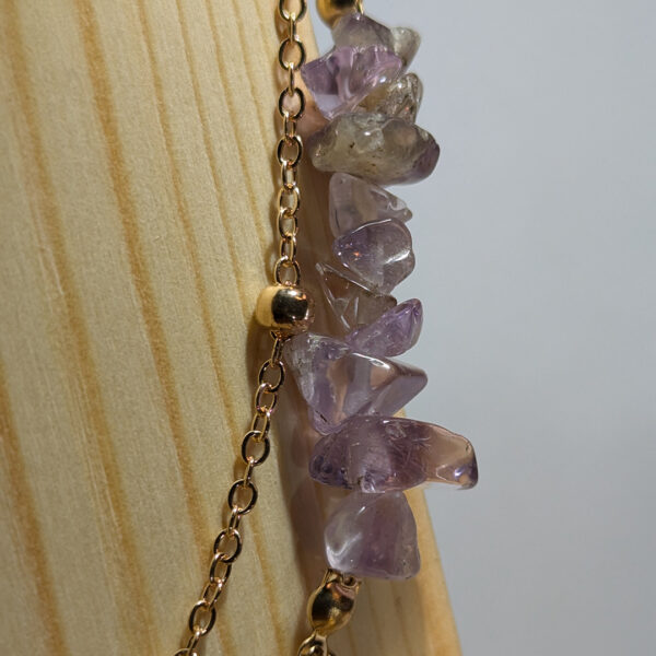 Amethyst Elegance 2Layered  Necklace - Image 2