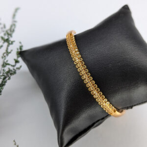 Golden Radiance Bangle Bracelet