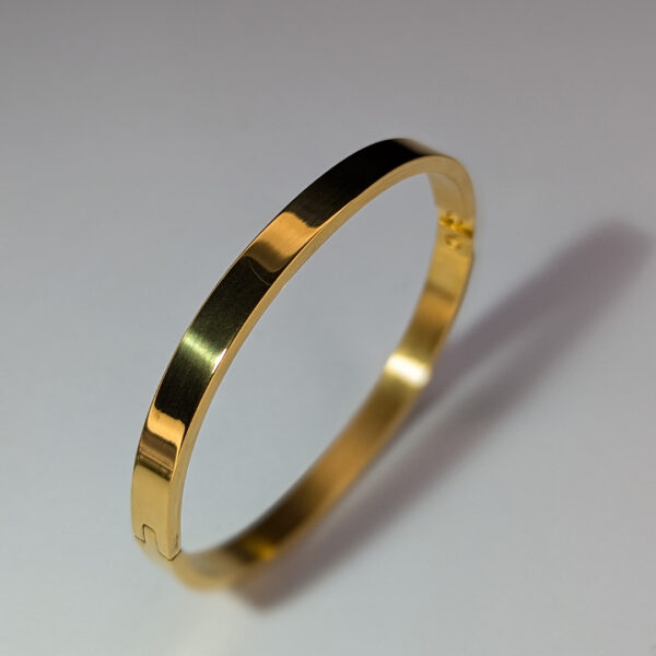 Golden Crescent Cuff  Bracelet Bangle - Image 3