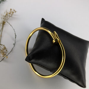 Golden Nail Embrace Bracelet