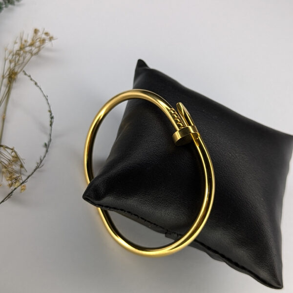 Golden Nail Embrace Bracelet