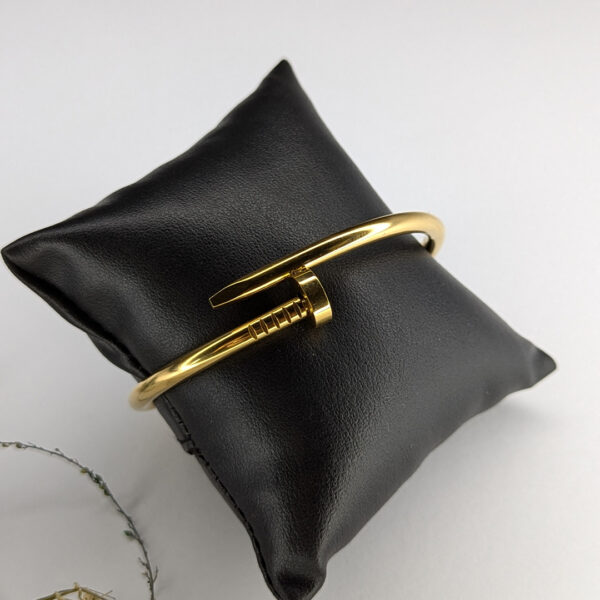 Golden Nail Embrace Bracelet - Image 2