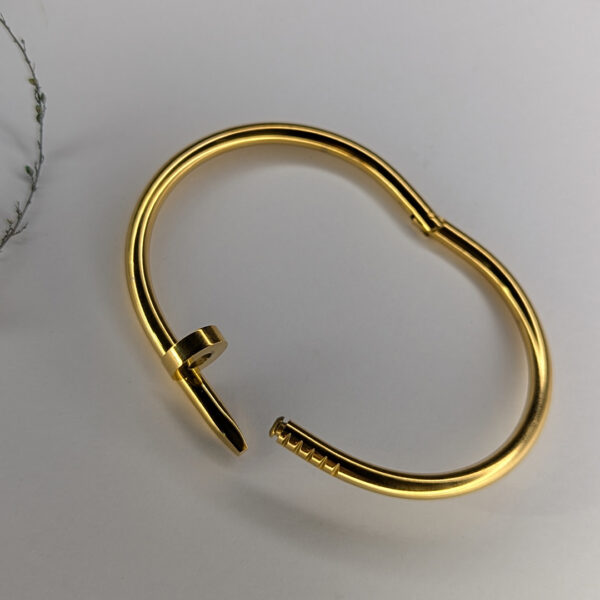 Golden Nail Embrace Bracelet - Image 3