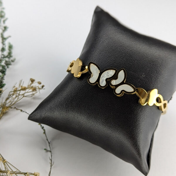 Golden Butterfly Elegance Bracelet - Image 2