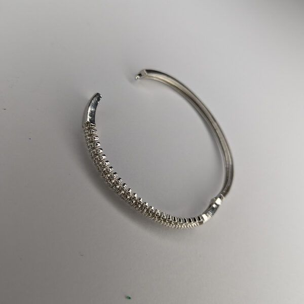 Silver Radiance  Bangle Bracelet - Image 4