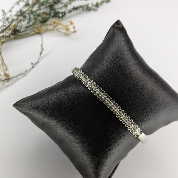 Silver Radiance  Bangle Bracelet