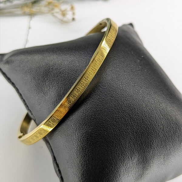 Golden Maze Bangle Bracelet - Image 3