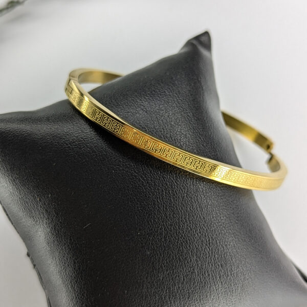 Golden Maze Bangle Bracelet - Image 2