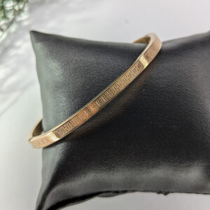 Rose gold Maze  Bangle Bracelet