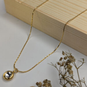 Golden Solitaire Grace Pendent