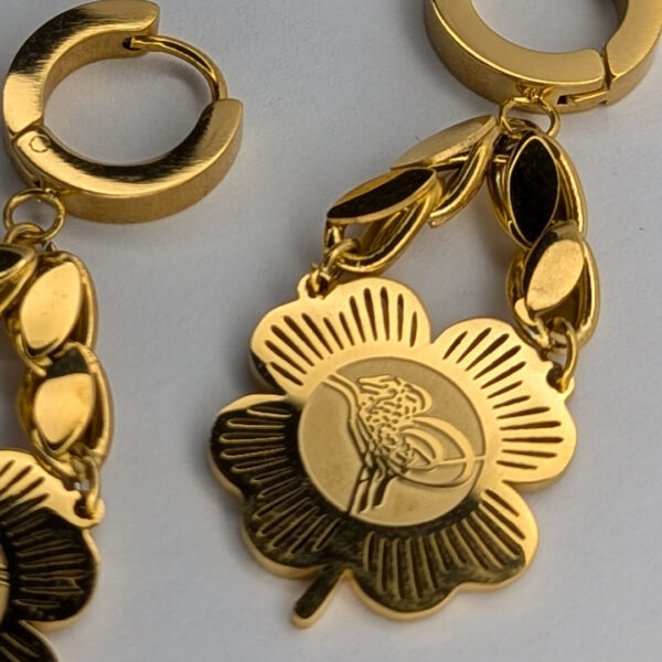 Golden Blossom Harmony  Earring - Image 2