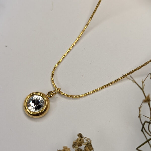 Golden Solitaire Grace Pendent - Image 4