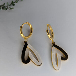 Golden Heartbeat Drops Earrings