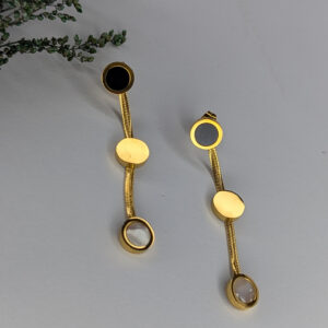 Golden Trio Harmony Earrings