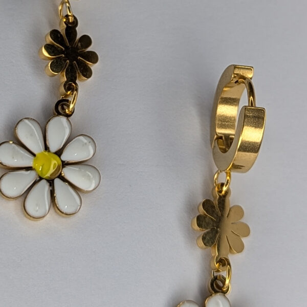 Golden Daisy Delight Earrings - Image 3