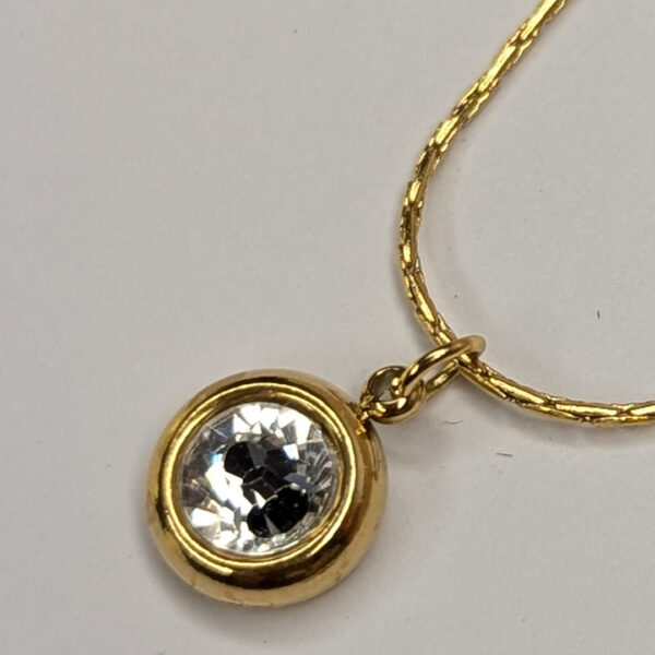 Golden Solitaire Grace Pendent - Image 3