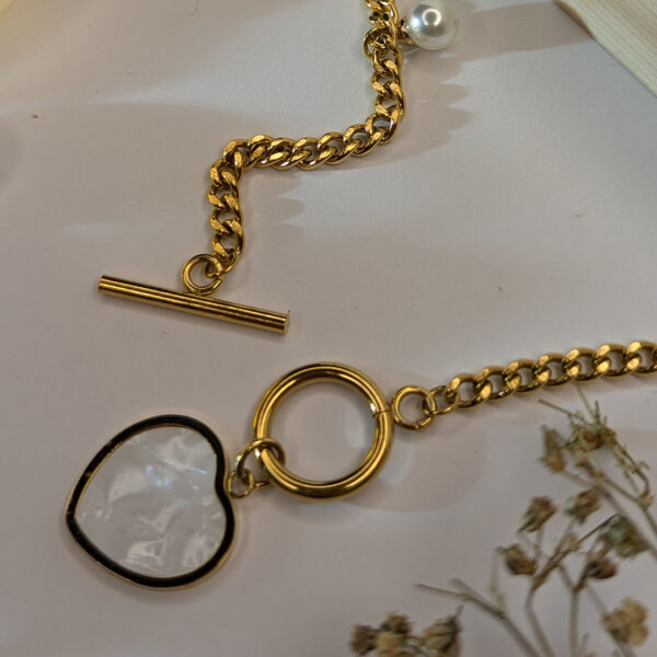 Golden Heart Essence Necklace - Image 3