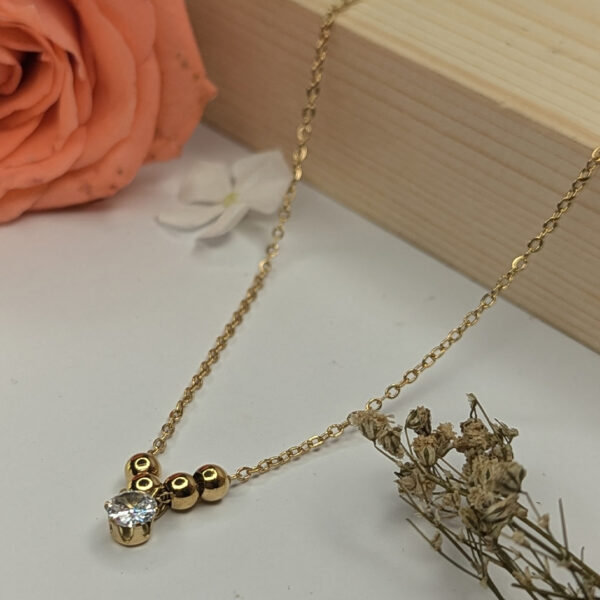 Golden Beads Pendent