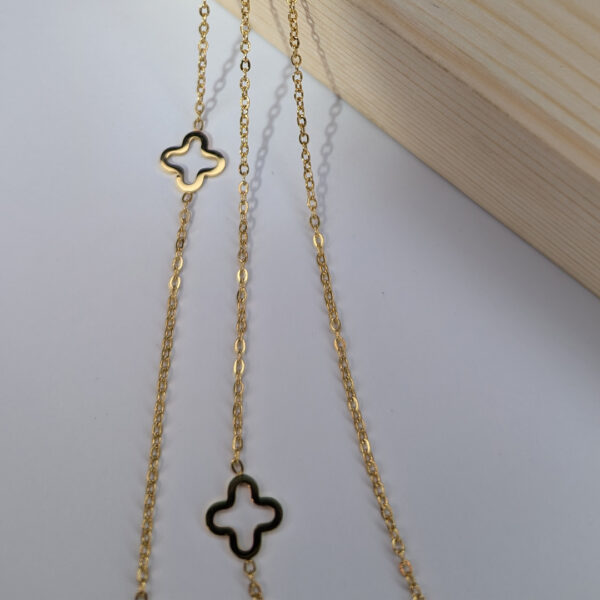 Golden Whisper 3 Layered Necklace - Image 2