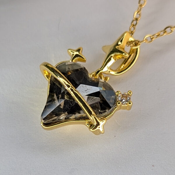 Golden Galactic Heart Pendant - Image 3