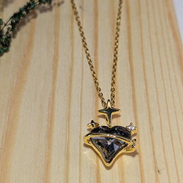 Golden Galactic Heart Pendant - Image 4
