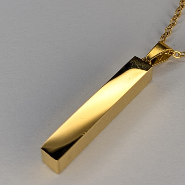 Golden Elegance Bar Pendant - Image 2