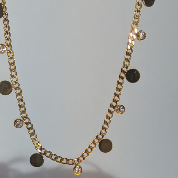 Golden Dots and Sparkles Necklace - Image 4