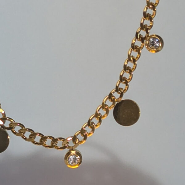 Golden Dots and Sparkles Necklace - Image 2
