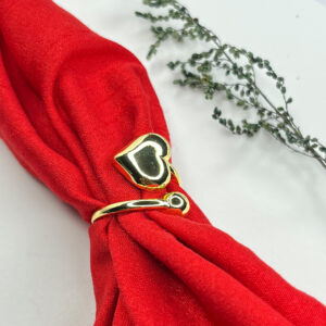 Open Heart Gold Ring