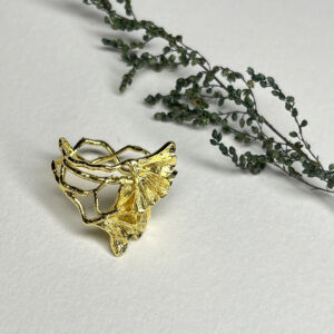 Golden Fern Brooch