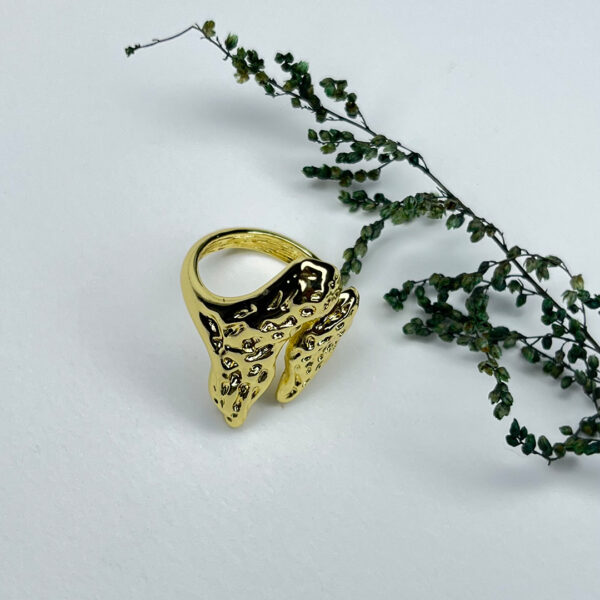 Textura Gold Ring - Image 2
