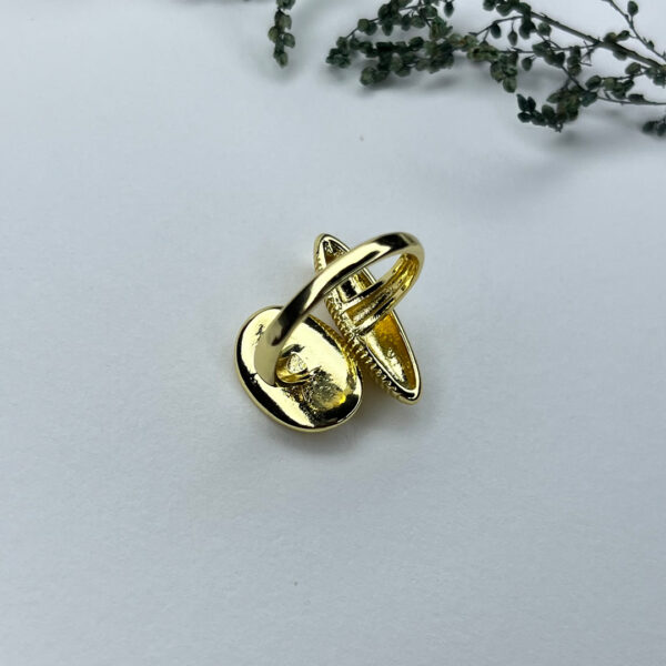 Duo Oval Textured Ring - Image 2
