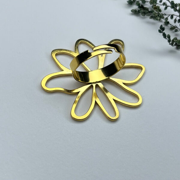 Petal Bloom Gold Ring - Image 2