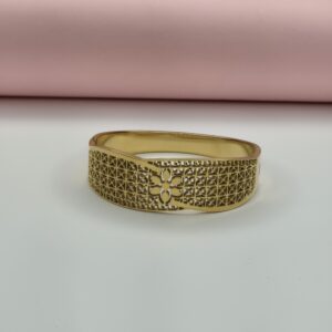 Golden Bloom Lattice Bracelet