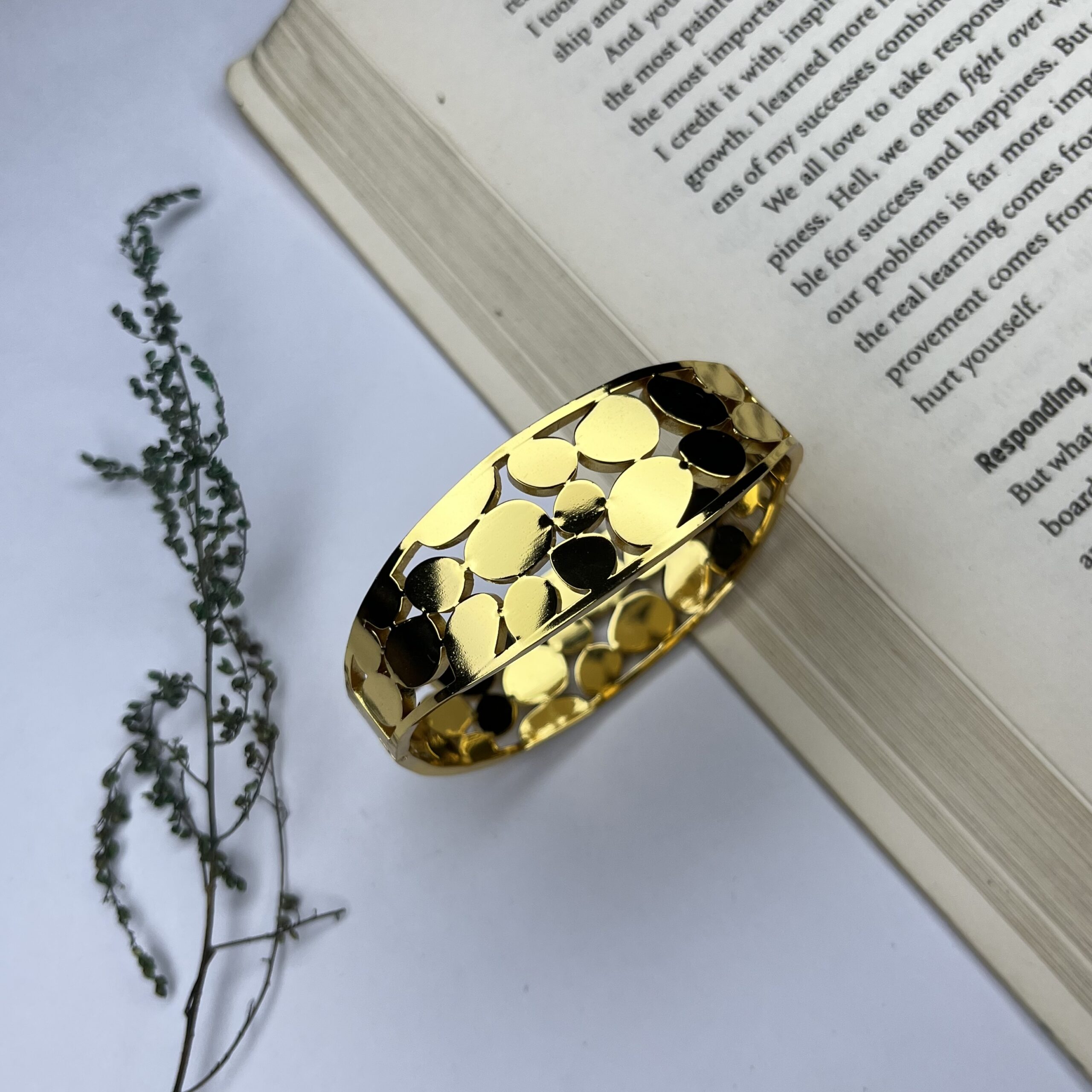 Radiant Orbit Cuff Bracelet - Image 2