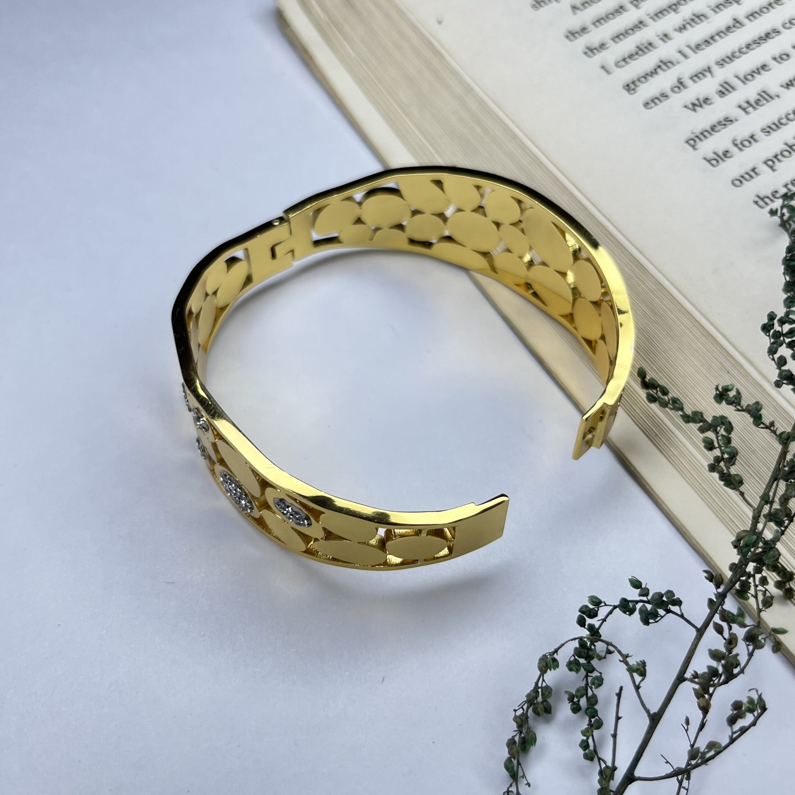 Radiant Orbit Cuff Bracelet - Image 3