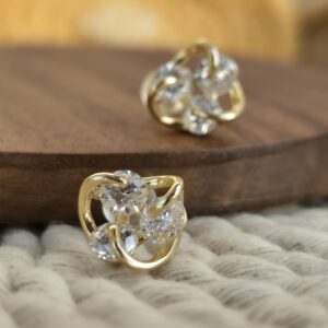 Crystal Knot Studs