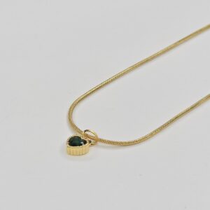Green heart pendant