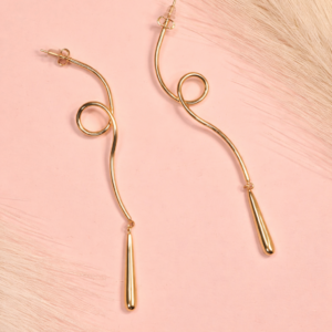 Gold Sway Earring elegant gold sway drop earrings