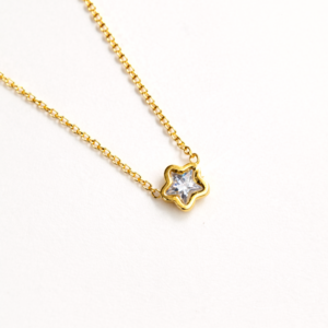 Star Charm Pendant in gold finish