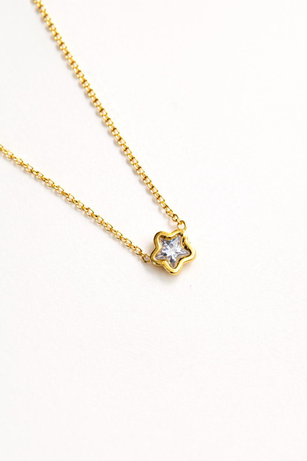 Star Charm Pendant in gold finish