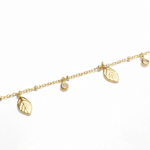 Golden Leaf Whisper Bracelet