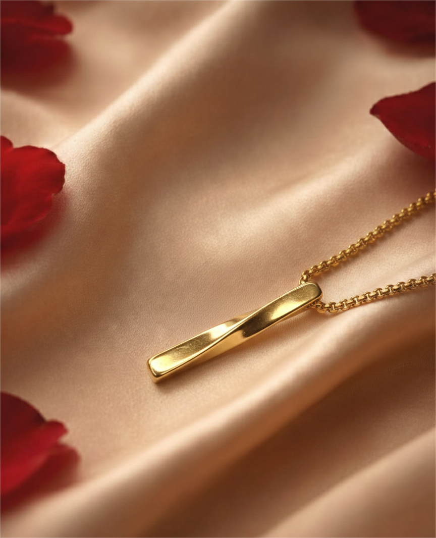 Golden Minimal Bar Pendant