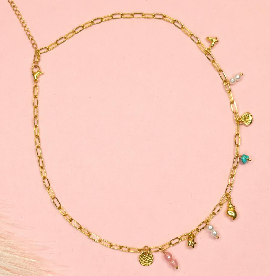 Golden Sprinkle Charm Necklace - Image 2